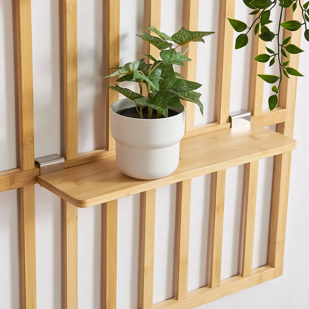 [En.Casa] Étagère murale Roest bambou 120 x 80 x 13 cm naturel en.casa* Etagère Murale