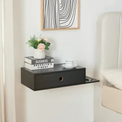 [En.Casa] Étagère murale Stor 65 x 30 x 15 cm noir en.casa* Etagère Murale