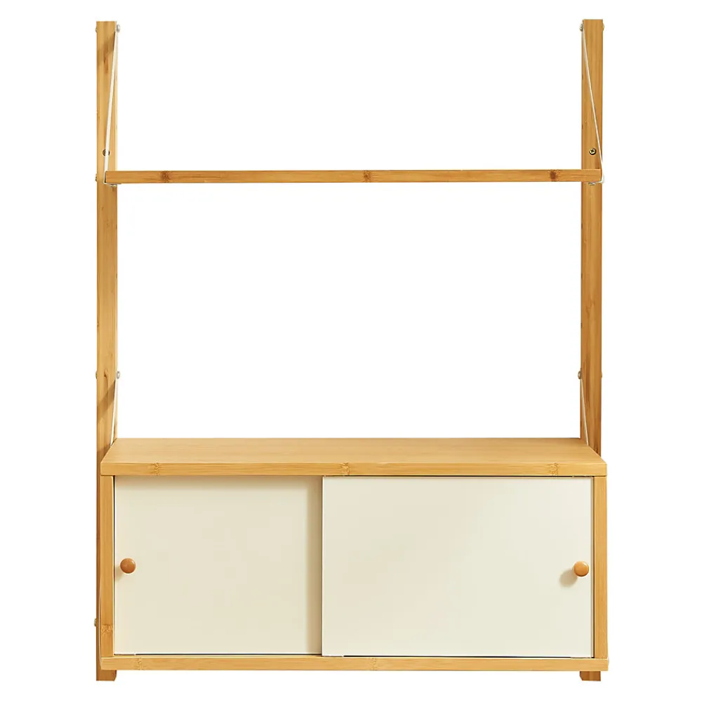 [En.Casa] Étagère murale Tingvoll bambou 85 x 65 x 34 cm naturel en.casa* Etagère Murale
