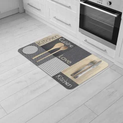 Eden Tapis a motifs en patchwork 45 x 75 cm Cantine* Tapis Pour Cuisine