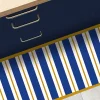 99Deco Tapis antidérapant - Bari - vinyle - int./ext. - Bleu - 50x120cm* Tapis Pour Cuisine