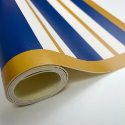 99Deco Tapis antidérapant - Bari - vinyle - int./ext. - Bleu - 50x120cm* Tapis Pour Cuisine