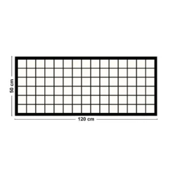 99Deco Tapis antidérapant - Brest - vinyle - int./ext. - Noir - 50x120cm* Tapis Pour Cuisine