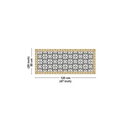 Hot 99DECO Tapis antidérapant - Cassandre - vinyle - int./ext. - Multicolore - 50x120cm