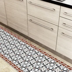 Clearance 99DECO Tapis antidérapant - Cassandre - vinyle - int./ext. - Multicolore - 120x200cm