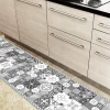 99DECO Tapis antidérapant - Ciment Style Gris - vinyle - int./ext. - Gris - 50x120cm* Tapis Pour Cuisine