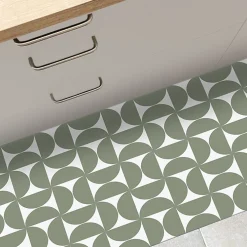 99DECO Tapis antidérapant - Equilibre - vinyle - int./ext. - Vert - 50x120cm