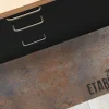 99DECO Tapis antidérapant - Full Metal - vinyle - int./ext. - Marron - 50x200cm* Tapis Pour Cuisine