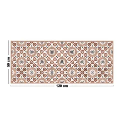 99DECO Tapis antidérapant - Marsiho - vinyle - int./ext. - Orange - 50x200cm* Tapis Pour Cuisine