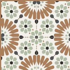 Best 99DECO Tapis antidérapant - Marsiho - vinyle - int./ext. - Multicolore - 120x200cm