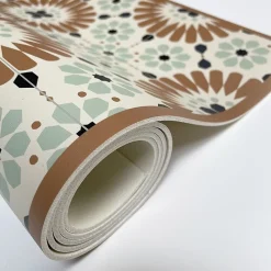 Best 99DECO Tapis antidérapant - Marsiho - vinyle - int./ext. - Multicolore - 120x200cm