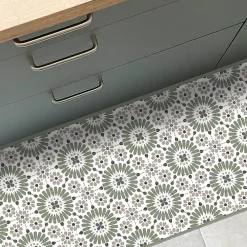99DECO Tapis antidérapant - Marsiho - vinyle - int./ext. - Multicolore - 50x200cm* Tapis Pour Cuisine