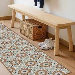 99DECO Tapis antidérapant - Marsiho - vinyle - int./ext. - Multicolore - 50x200cm* Tapis Pour Cuisine