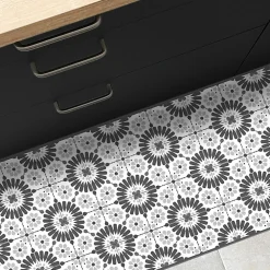 99DECO Tapis antidérapant - Marsiho - vinyle - int./ext. - Gris - 50x200cm* Tapis Pour Cuisine