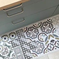 99DECO Tapis antidérapant - Naples - vinyle - int./ext. - Multicolore - 50x200cm* Tapis Pour Cuisine