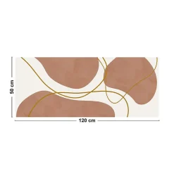99DECO Tapis antidérapant - Organique - vinyle - int./ext. - Orange - 50x200cm* Tapis Pour Cuisine