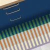 99Deco Tapis antidérapant - Rythmo - vinyle - int./ext. - Bleu - 120x200cm* Tapis Pour Cuisine