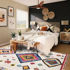 Unamourdetapis Tapis berbère tissé motif ethnic LYN5 OURIKA F, ivoire* Tapis Persan Et Berbère|Tapis Pour Salon