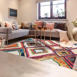 Unamourdetapis Tapis berbère tissé motif ethnic LYN5 OURIKA D, violet* Tapis Intérieur|Tapis Persan Et Berbère