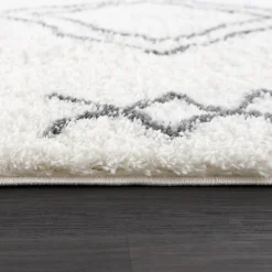 Discount Unamourdetapis Tapis berbère tissé motif ethnic LYN4 DOUX 3, crème, gris foncé