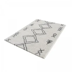 Discount Unamourdetapis Tapis berbère tissé motif ethnic LYN4 DOUX 3, crème, gris foncé
