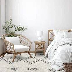 Discount Unamourdetapis Tapis berbère tissé motif ethnic LYN4 DOUX 3, crème, gris foncé