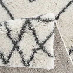 Unamourdetapis Tapis berbère tissé motif ethnic LYN4 DOUX 2, crème, gris foncé* Tapis Persan Et Berbère|Tapis Pour Salon