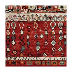 Best Unamourdetapis Tapis berbère tissé motifs tribaux LYN8 MOROCO, rouge