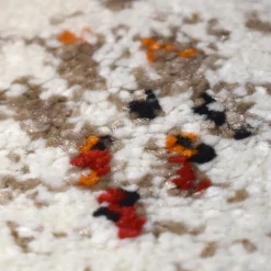 Unamourdetapis Tapis berbère tissé motifs tribaux LYN8 MORA, Crème, orange, noir* Tapis Persan Et Berbère|Tapis Pour Chambre