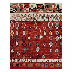 Unamourdetapis Tapis berbère tissé motifs tribaux LYN8 MOROCO, rouge* Tapis Persan Et Berbère