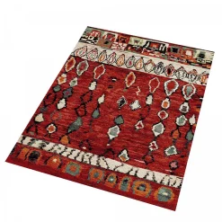 Unamourdetapis Tapis berbère tissé motifs tribaux LYN8 MOROCO, rouge* Tapis Persan Et Berbère