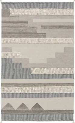 Best GoodHome Tapis bi-fabric gris L.230 x l.160 cm