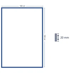 Best GoodHome Tapis bi-fabric gris L.230 x l.160 cm