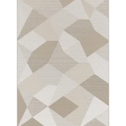 GoodHome Tapis Burbridge beige L.170 x L.120 cm* Tapis Intérieur|Tapis Pour Chambre