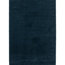 GoodHome Tapis Coltrane bleu L.90 x l.60 cm* Tapis Pour Chambre|Tapis Uni
