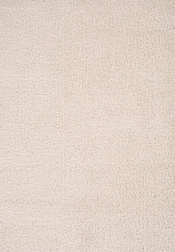 Clearance GoodHome Tapis Coltrane blanc cassé L.170 x l.120 x ep.3 cm