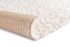 Clearance GoodHome Tapis Coltrane blanc cassé L.170 x l.120 x ep.3 cm