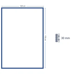 Clearance GoodHome Tapis Coltrane blanc cassé L.170 x l.120 x ep.3 cm
