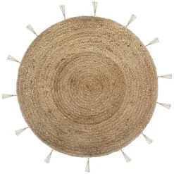 Atmosphera Créateur D'Intérieur Tapis Cosy'ness en jute & lurex D80 cm - Atmosphera* Tapis Jute Et Naturel