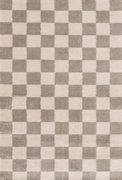 New Balta Tapis damier beige L.170 x l.120cm , Release