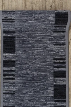 Best RugsX Tapis De Couloir Antidérapant Adagio Gris 80x1200 cm 100478 1 szt.