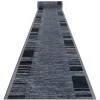 Best RugsX Tapis De Couloir Antidérapant Adagio Gris 67x760 cm 100340 1 szt.