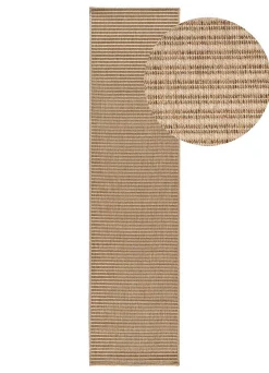 Atticgo Tapis de couloir extérieur beige rectangulaire naturel 48x200 cm NATURA* Tapis Pour Couloir|Tapis D'Entrée Et Paillasson