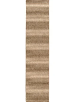 Atticgo Tapis de couloir extérieur beige rectangulaire naturel 48x200 cm NATURA* Tapis Pour Couloir|Tapis D'Entrée Et Paillasson