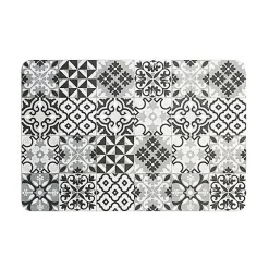 Best Crearreda Tapis de cuisine absorbant en vinyle antidérapant Grey Cementines 50x120