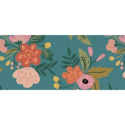 Crearreda Tapis de Cuisine antidérapant en Vinyle Fleurs et Jute 50x120* Tapis Pour Cuisine