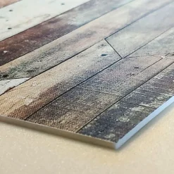 Crearreda Tapis de Cuisine antidérapant en Vinyle Bois Vintage 50x240 cm* Tapis Pour Cuisine