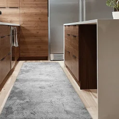 Crearreda Tapis de Cuisine antidérapant en Vinyle Ciment 50x240 cm* Tapis Pour Cuisine
