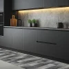 Best Crearreda Tapis de Cuisine antidérapant en Vinyle Rectangles Sombres 50x120
