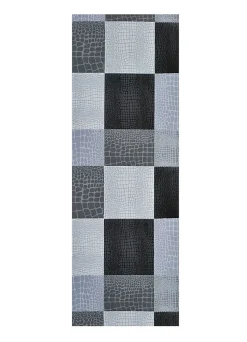Atticgo Tapis de cuisine gris rectangulaire animal print 48x200 cm SALLY* Tapis Pour Cuisine